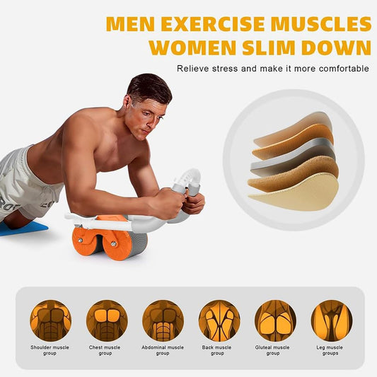 AUTOMATIC REBOUND ABS ABDOMINAL EXERCISE ROLLER